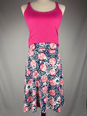 LuLaRoe Floral Skater Skirt Size S